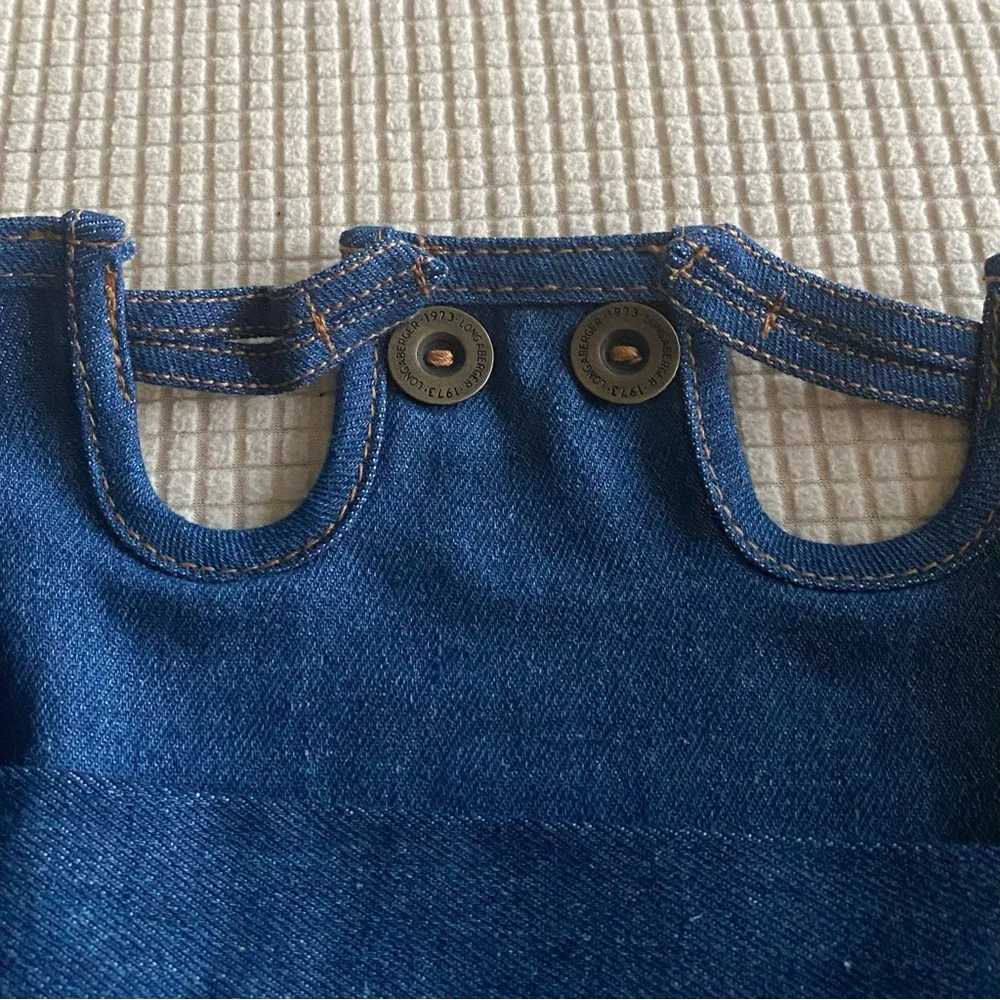 Longaberger New Denim Liner for Cake Basket Blue